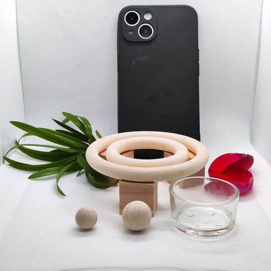 Solar System Theme Wooden Candlestick