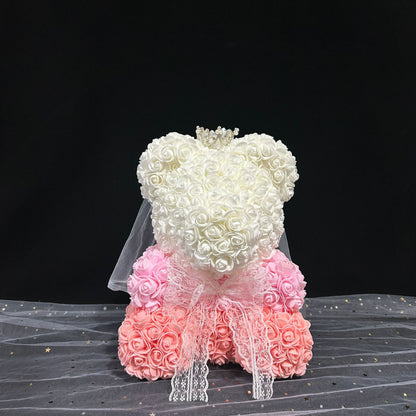 Gradient Bear Three Color Bears Christmas Creative Ornaments